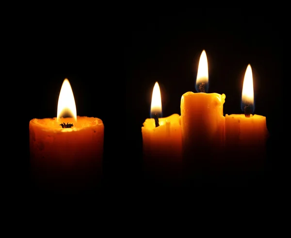 Палаючі свічки — стокове фото