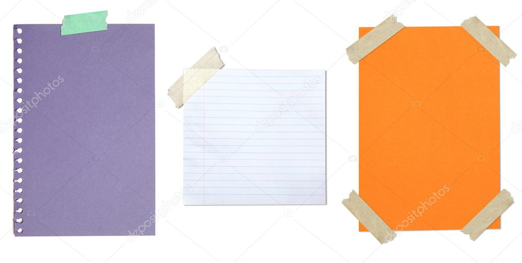 Collection of blank paper
