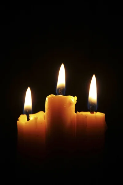 Burning candles Stock Image