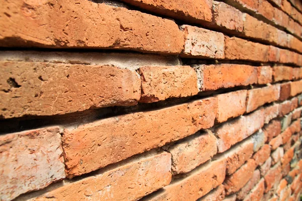 Perspectiva da parede de tijolo — Fotografia de Stock