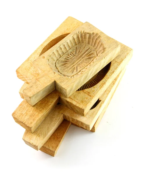 Moldes de madeira tradicionais — Fotografia de Stock