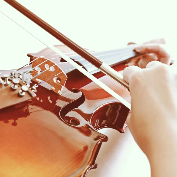Playing violin — Stock Photo, Image