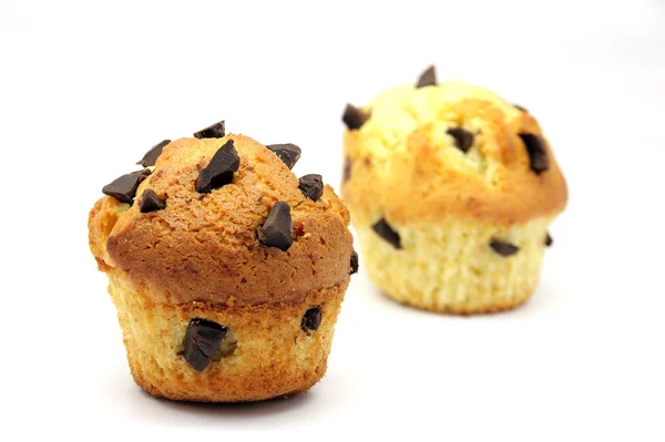 Muffins mit Schokolade lizenzfreie Stockfotos