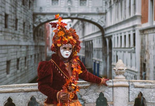 Красивые Маски Карнавал Уникальном Городе Венеция Италии — стоковое фото
