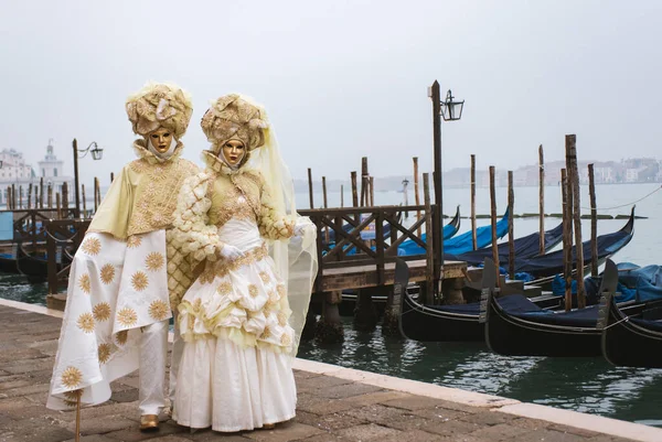 Schöne Masken Karneval Der Einzigartigen Stadt Venedig Italien — Stockfoto