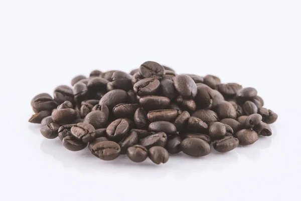 Coffee Beans White Background Area Copy Space — Stock Photo, Image