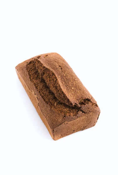 Хлеб Цельного Зерна Белом Фоне — стоковое фото