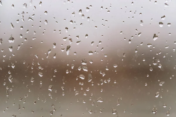 Regentag Mit Regentropfen Fenster — Stockfoto