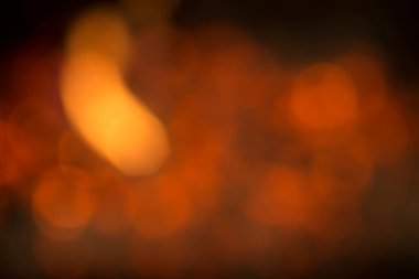portakal yangın bokeh arka plan.