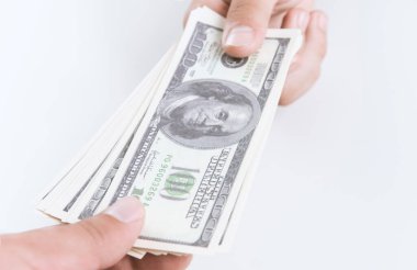 .Covid-19 salgınından sonraki kriz. Dolar düşüşü veya yükseliş. Tasarruf, finans, ekonomi ve ev konsepti.