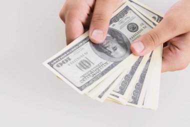 .Covid-19 salgınından sonraki kriz. Dolar düşüşü veya yükseliş. Tasarruf, finans, ekonomi ve ev konsepti.