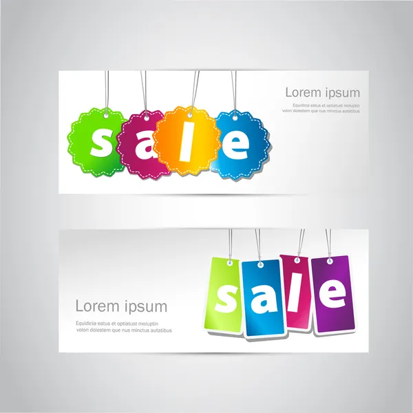 Set of color horizontal banners — Stock Photo, Image