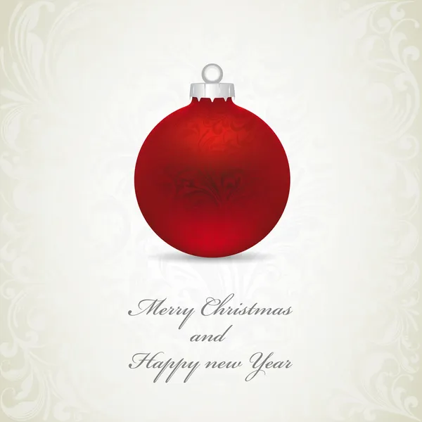 Noel top ile Noel ve yeni yıl kartı