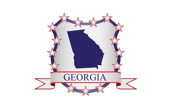 Грузія crest — стоковий вектор