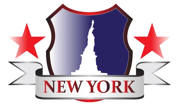 Нью-Йорк crest — стоковий вектор