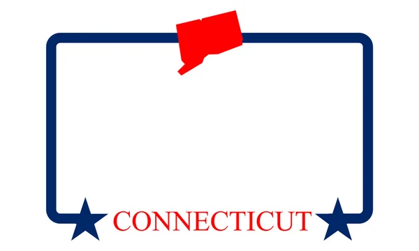 Marco de Connecticut — Vector de stock