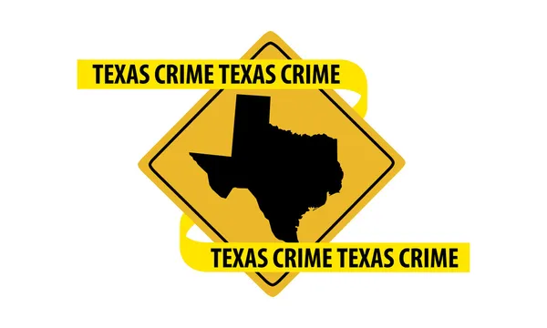 Texas crime — Stock Vector