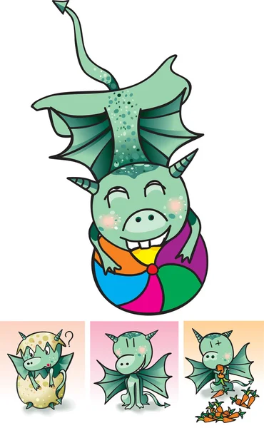 Petit dragon — Image vectorielle