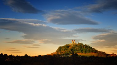 sonbahar calvary içinde banska stiavnica, Slovakya