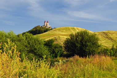 sonbahar calvary içinde banska stiavnica, Slovakya unesco