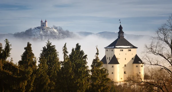 New castle ve calvary içinde banska stiavnica, Slovakya unesco
