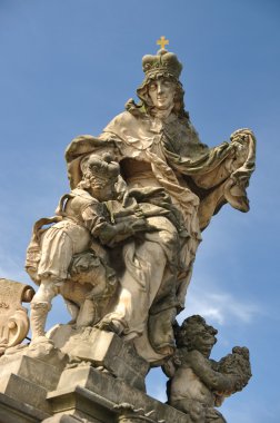 Saint charles Bridge ludmila heykeli