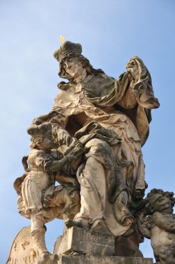 Saint charles Bridge ludmila heykeli