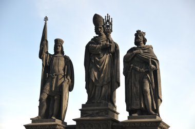 wenceslaus heykelleri IV ve sigismund, saint norbert ile Kutsal Roma imparatorları