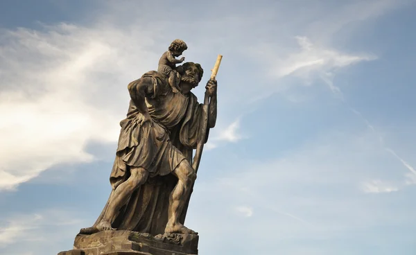 Aziz christopher, charles Köprüsü omuz adlı çocuk christus heykeli