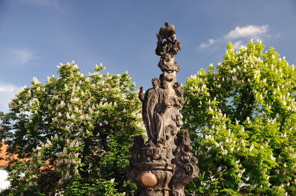 St. cajetan socha na Karlově mostě v Praze — Stock fotografie