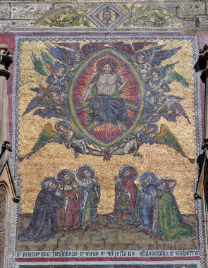 Prag ayrıntı st. vitus Katedrali hradcany