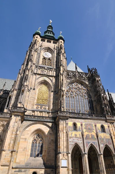 Praag st. Vituskathedraal in hradcany — Stockfoto