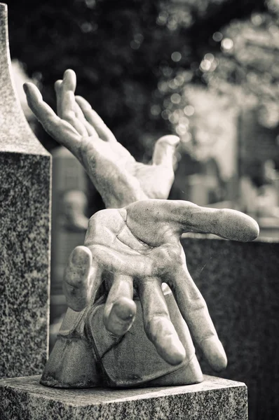 Vlasta Burian, o monumento cemitério de Vysehrad em Praga — Fotografia de Stock