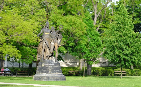 Statue im Park, Petrin, Prag — Stockfoto