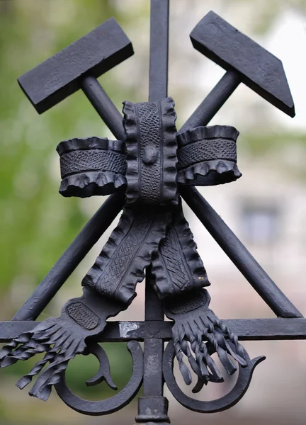 Ornamental forged gate detail — Stock Photo, Image