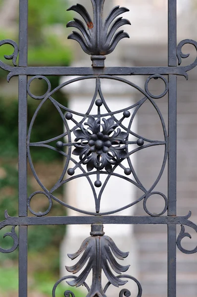 Ornamental forged gate detail — Stock Photo, Image