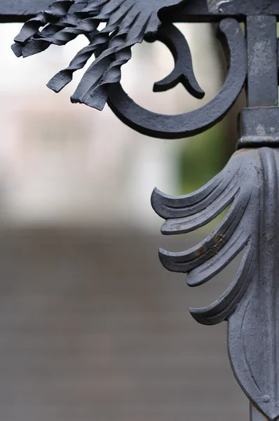 Ornamental forged gate detail — Stock Photo, Image