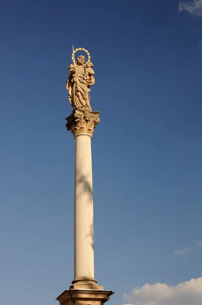 Mary column in Nove mesto nad Vahom — Stock Photo, Image