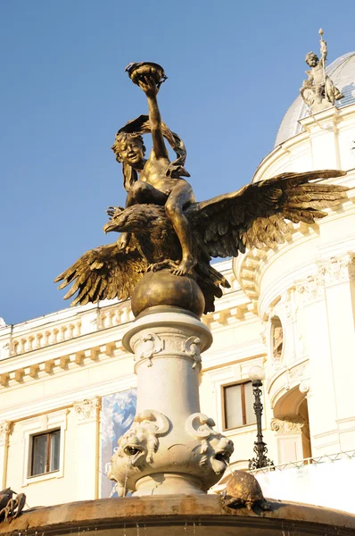Ganymed - před národním divadle v Bratislavě — Stock fotografie