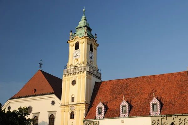 Városháza, a fő téren, Bratislava — Stock Fotó