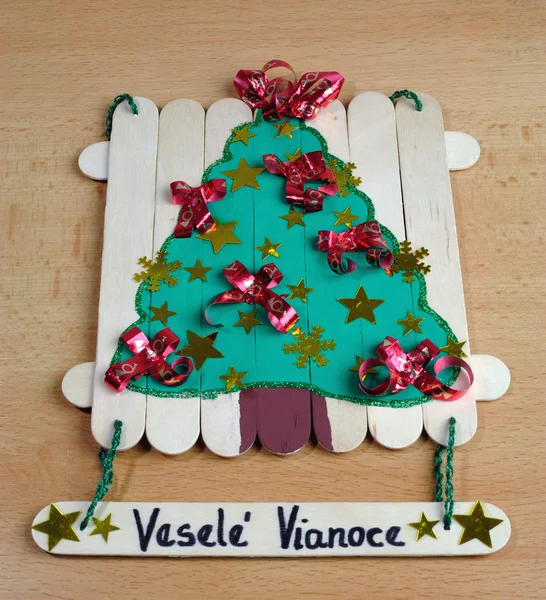 Decoraciones navideñas hechas a mano —  Fotos de Stock