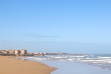 Essaouira yakınlarındaki vahşi sahil, Fas