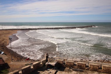 Rabat Kalesi, Fas 'tan Atlantik Okyanusu manzarası