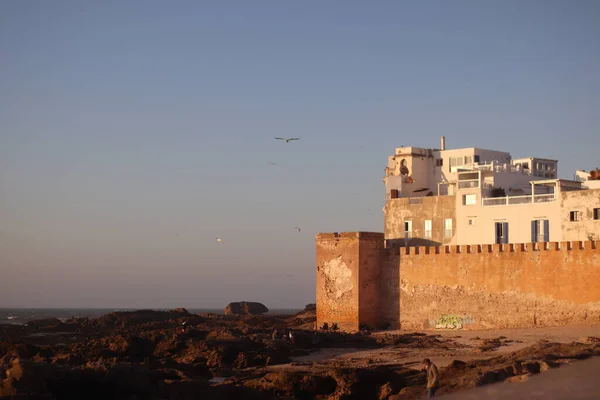 Fortaleza Cidade Velha Essaouira Costa Oceano Atlântico Marrocos — Fotografia de Stock
