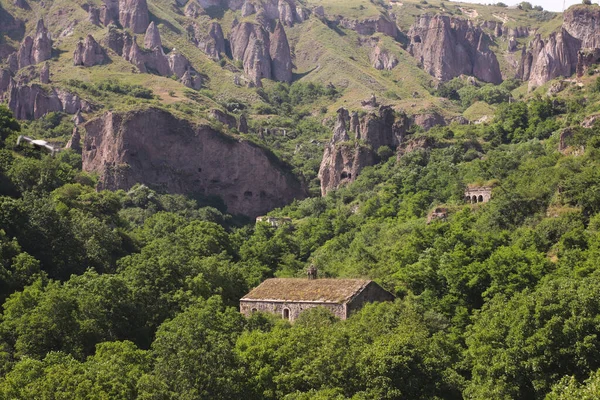 Ermenistan Daki Khndzoresk Mağara Kasabası — Stok fotoğraf