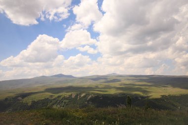 Jermuk, Ermenistan yakınlarındaki kayak merkezinden görüntü
