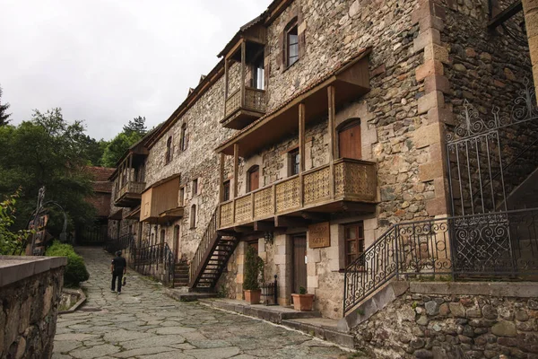 Dilijan Ermenistan Ahşap Binalı Eski Sharambeyan Caddesi — Stok fotoğraf