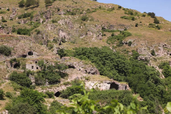 Caverna Cidade Khndzoresk Armênia — Fotografia de Stock