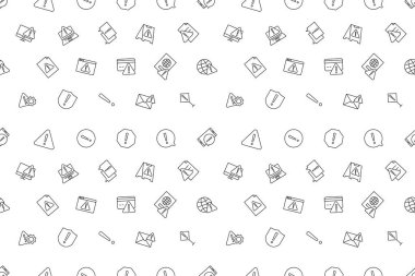 Vektör dikkat kalıbı. Kusursuz arkaplan