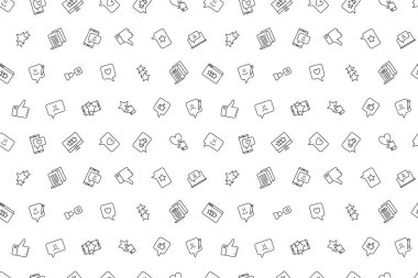 Vektör geri besleme deseni. Geribildirim pürüzsüz arkaplan